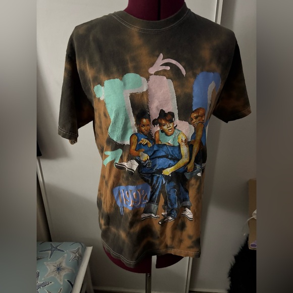 Vintage Graphic Tie-Dye T-Shirt of TLC, Size M - Picture 1 of 4